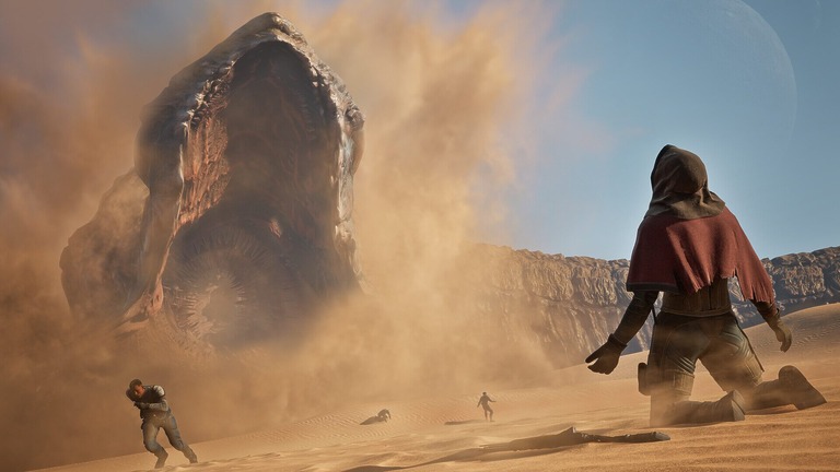 Shai Hulud attacking in Dune: Awakening