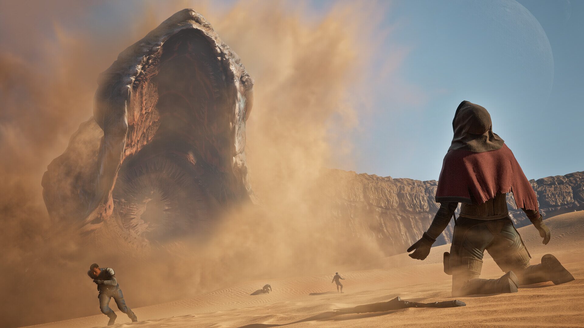 Shai Hulud attacking in Dune: Awakening