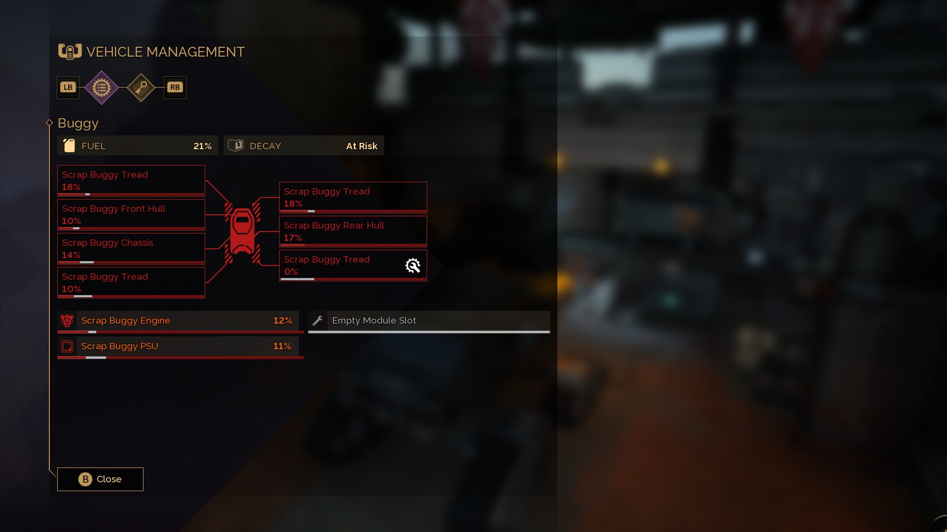 Vehicle management interface
