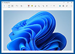 Windows 11 snipping tool application.
